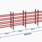 Paletli Raf Sistemi 1000 Kg | 7500 mm Yükseklik | 56100 mm Genişlik | Z+4 | Desteksiz | 1050 mm Derinlik