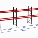 Paletli Raf Sistemi 500 Kg | 3000 mm Yükseklik | 11225 mm Genişlik | Z+2 | Tavalı | 1050 mm Derinlik