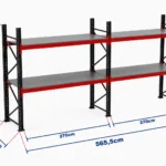 Paletli Raf Sistemi 500 Kg | 3000 mm Yükseklik | 5655 mm Genişlik | Z+2 | Tavalı | 1050 mm Derinlik