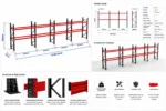 Paletli Raf Sistemi 1000 Kg | 3000 mm Yükseklik | 11225 mm Genişlik | Z+2 | Desteksiz | 1050 mm Derinlik - Görsel 2
